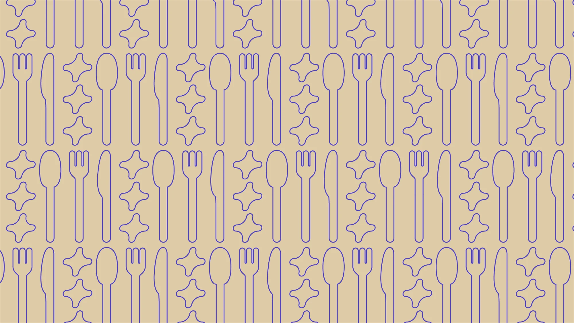 Pattern em violeta sobre bege